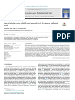 Lateral Displacement of Different Types of Steel Sleepers On Ballasted Track