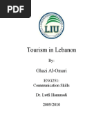 Tourism in Lebanon - Ghazi Al Omari