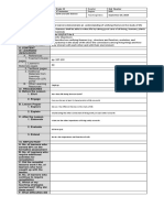 I. Objectives: Grade Level Quarter Semester Region Learning Area Teaching Dates