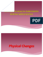 3 Changes in Health Dimensions During Adolescence