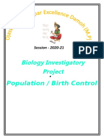 Biology Investigatory Project: Topic