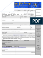 Membership Registration Form: 1" X 1" Id Picture