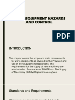 Work Equipment Hazards and Control