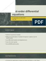 Lecture 2 - First-Order Differential Equations