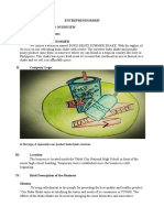 Entrepreneurship Chapter I: Business Overview I. Name of The Business Buko Shake Beats Summer