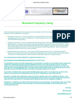 Brainwave - Cymatic Frequency Listing