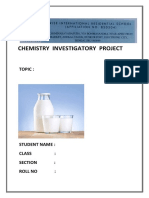 Amount of Casin in Diffrent Samples of Milk