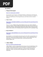 Iot Authors: 1. Thomas H. Davenport