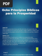 Ocho Principios Basicos para La Prosperidad