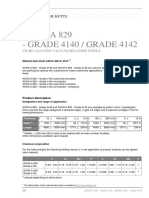 Astm A 829 - GRADE 4140 / GRADE 4142: CR Mo-Alloyed Vacuum Degassed Steels