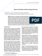 Eco-Efficiency Analysis of Furniture Product Using Life Cycle Assessment