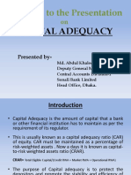 Capital Adequacy Presentation 1