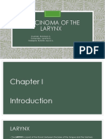 Carcinoma of The Larynx: Guzman, Bennison A. Fernandez, Jenette B. Malapira, Rykielle Joyce U