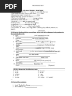 Progress Test-Clasa A IV-A