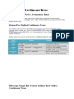 Past Perfect Continuous Tense