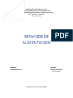 Servicios de Alimentación