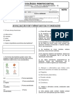 Avaliação Da I Unidade 7° Ano 2017