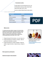 Ferm - Acetica Materias Primas, Bacterias y Bioquimica de La Reacccion