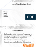 Deformation of The Crust