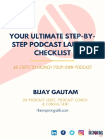 16 Steps Podcast Checklist Bijaygautam