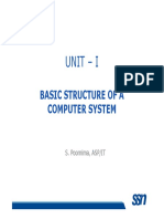 Unit - I: Basic Structure of A Computer System Computer System