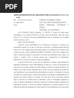 QUERELLA Por Estelionato, Hurto Agrabado, Extorcion y - 001