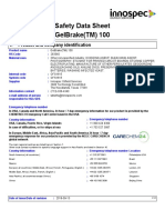 Safety Data Sheet Gelbrake (TM) 100: Product and Company Identification 1