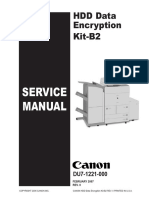 CANON HDD Data Encryption Kit D1 Service Manual