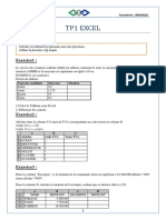 TP Ms Excel Séance 2