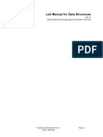 DS Lab 10 - Binary Search Trees As Linked List and Their Traversal