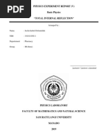 Physics Experiment Report (V) Basic Physics "Total Internal Reflection"