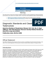 Diagnostic Standards and Classification of Tuberculosis: CDC Wonder