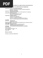 Principles of MARKETING NOTES Student Notes