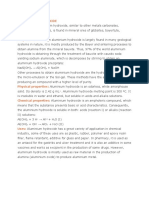 Aluminium Hydroxide Occurrence