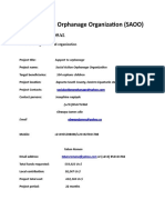 Social Action Orphanage Organization (SAOO) : Project Proposal