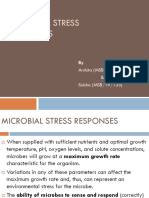 Microbial Stress Responses