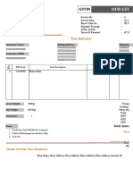 GST Invoice Format