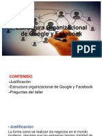 Estructura Organizacional de Google y Facebook