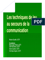 Techniques Du Jeu en Communication