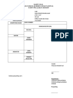 Format KARTU SOAL