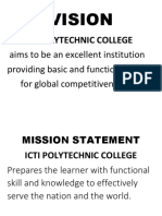 Vision: Icti Polytechnic College