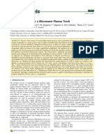 Tar Reforming Under A Microwave Plasma Torch