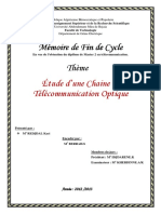 Etude D'une Chaine de Télécommunication Optique