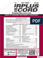 NOVEMBER 2019 Surplus Record Machinery & Equipment Directory