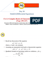 19.3.3 - Complex Roots of The Characteristic Equation