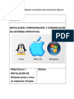 Practicas Instalación Configuración Comunicacion de Sistemas Operativos