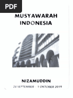 Hasil Musyawarah Indonesia Di Nizamuddin 2019