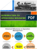 Introduction To Operations Management