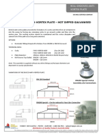 Roll Grooved Anti-Vortex Plate - Hot Dipped Galvanised