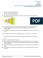 Class 1 Olympiad: Answer The Questions